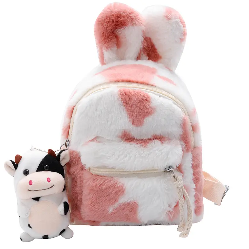 Cute Cartoon Schoolbag Animal Plush Backpack Boys Girls Toddler Children Kids Backpacks School Bags