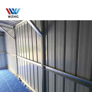 Cobertizo de garaje para coche de diseño personalizable, Metal para garaje de estructura de acero, <span class=keywords><strong>espacio</strong></span> prefabricado para edificio - Product Image 5