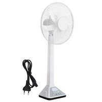 Haute qualité 16 pouces 12V DC AC ventilateur de table ventilateur solaire électrique rechargeable à énergie solaire avec panneau solaire