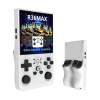 Console de jeu rétro portable R36MAX - Portable avec écran IPS de 3,5 pouces, batterie de 3000 mAh, 10000 jeux intégrés
