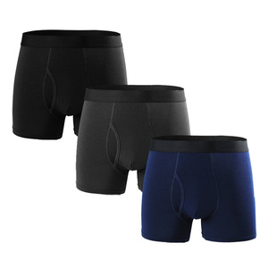 Boxer da Uomo Multicolore con Tasca 3D, Fascia Elastica Larga, Gamba Lunga, Intimo Comodo per Uso Quotidiano, Assortimento di Colori Solidi - Product Image 5