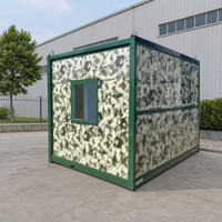Maison conteneur 20 pieds préfabriquée modulaire avec salle de bain et douche, structure en acier préfabriquée pour location