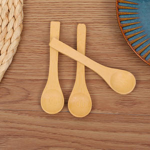 ช้อนไม้ไผ่แบบใช้แล้วทิ้งเป็นมิตรกับสิ่งแวดล้อมพร้อมโลโก้สั่งทำได้ (หลายขนาด) สำหรับน้ำผึ้ง/กาแฟ/น้ำมันมะพร้าว/ซุป-คุณภาพสูง - Product Image 4