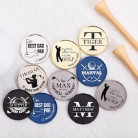 Marqueur de balle de golf magnétique personnalisé pour homme avec clip pour chapeau, cadeau pour papa