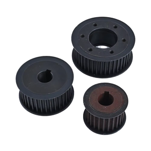 アルミ合金ダブルギアエッジ同期ベルトプーリー非標準タイミングマルチ仕様テーパースリーブスチールOEM用 - Product Image 2