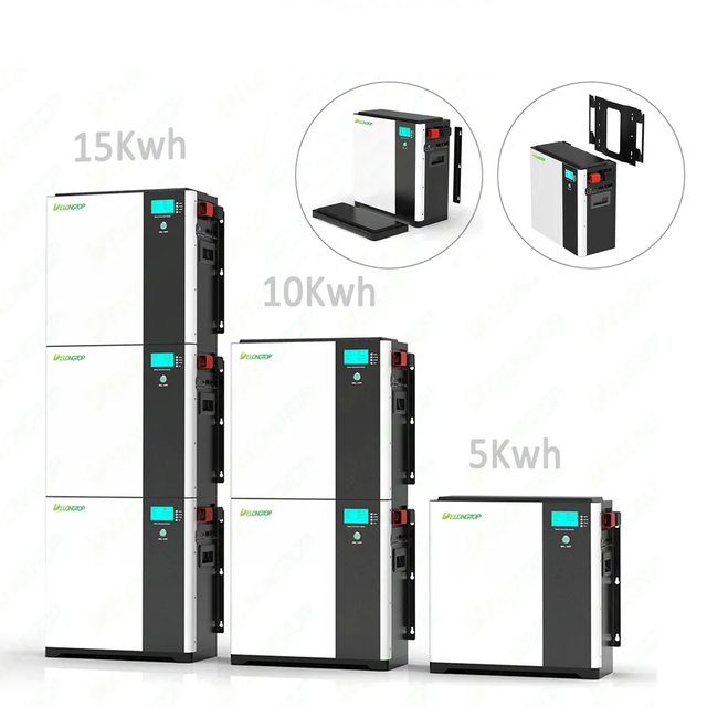 Solar Home Energy Storage Battery 51.2V 5KWH 10KWH 15KWH LiFePO4 Batteries 48V 100AH 200ah Wall Mounted Stackable Modular