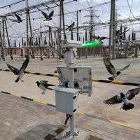 Répulsif autonome à faisceau laser vert 1,2/2W pour oiseaux, idéal pour les installations électriques, les fermes et les vergers