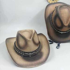 High Quality Eco-Friendly Roll Brim Polyester Cowboy <b>Hat</b> Decoration <b>Band</b> Travel Fishing Casual Breathable Comfort Promotional - Product Image 6