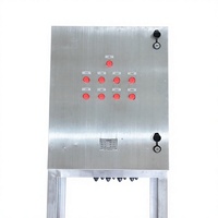Boîtier de distribution basse tension IP66 en acier inoxydable 25A 220V, finition brossée, certifié CE, avec verrouillage anti-effraction pour usage industriel