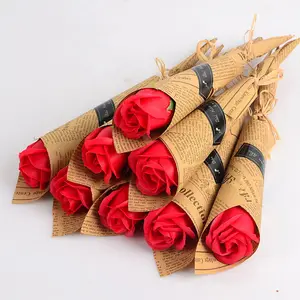 मातृ दिवस उपहार वेलेंटाइन दिवस उपहार साबुन गुलाब फूल