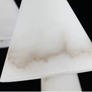 Lámpara colgante de mármol Art Deco español, lámpara de alabastro Natural para sala de estar o dormitorio, candelabro colgante creativo - Product Image 5