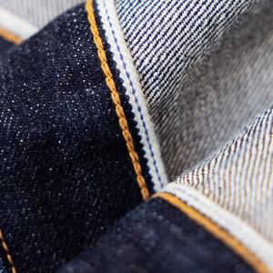 Service OEM en gros Veste en denim brut 100% coton double boutonnage 14oz épais coupe courte ajustée pour homme en denim selvedge - Product Image 6