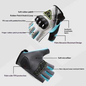 Guantes de motocicleta de alta calidad, de medio dedo y dedo completo, transpirables, resistentes al desgaste, antideslizantes, anticaídas, impermeables. - Product Image 4