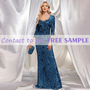 فساتين سهرة تينيي (TEENYEE) محتشمة طويلة تصل للأرض للسيدات، فساتين دانتيل أنيقة للأم العروس وأم العريس - Product Image 3