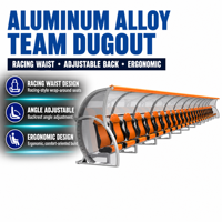 Bancs de Reserves en Aluminium pour Équipes de Football – Abri Extérieur pour Joueurs de Football