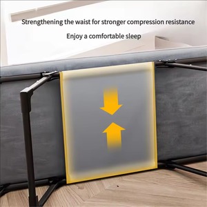 Lettino <span class=keywords><strong>Pieghevole</strong></span> Portatile <span class=keywords><strong>con</strong></span> Telaio in Acciaio Regolabile Multiuso per Campeggio, Casa, Ufficio, Viaggi, <span class=keywords><strong>con</strong></span> <span class=keywords><strong>Materasso</strong></span> per Ospiti e Pisolini - Product Image 3