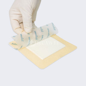 Bantalan busa silikon dengan pinggiran 10cm x 10cm untuk luka nyeri tempat tidur, cangkang Doot diabetes, perawatan luka bedah - Product Image 6