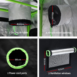 Sistema de Cultivo Hidropónico Impermeable Oxford Reflectante 600D, Kit de Cultivo Interior Premium con Cierre - Product Image 5