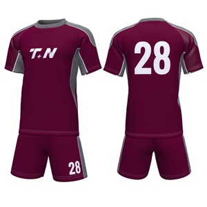 Maillots de football personnalisés à transfert thermique, uniformes d'entraînement, vêtements de sport, maillots de football 100% polyester à séchage rapide - Product Image 1