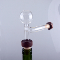 Aérateur de vin en verre soufflé à la main bec verseur 50ml 100ml 150ml capacité décanteur bouteille barre accessoires pour les fêtes de vin rouge