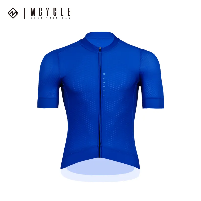 Mcycle Wholesale Cycling Clothing Wear Race Cutting Bicycle Biking Shirt Tops Sublimation Short Sleeve Custom Cycling Jersey Men