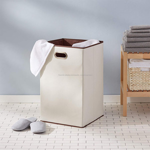 Fabricante al por mayor de tela de <span class=keywords><strong>lino</strong></span> de almacenamiento plegables <span class=keywords><strong>lavable</strong></span> lavandería cesta para ropa - Product Image 2