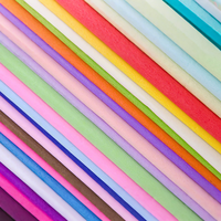 Papier de verre pliable multicolore MG MF pour l'emballage de cadeaux de mariage et l'emballage de fleurs Vêtements pour l'impression de cadres photo
