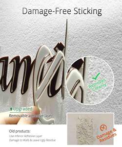 Décoration murale d'arbre généalogique pour salon 3D cadre photo amovible Collage bricolage autocollants acryliques avec tête de cerf et citation - Product Image 4