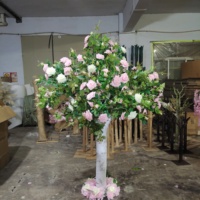Haut de gamme artificiel personnalisé Rose fleur arbre petite Rose pièce maîtresse arbre de fleurs de cerisier pour mariage événement fête scène allée décor