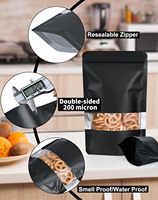 Bolsas de Embalaje de Aluminio Laminado con Ventana Transparente a Prueba de Olores, de Grado Alimenticio Premium, Reutilizables, con Logotipo Personalizado para Envasado de Alimentos
