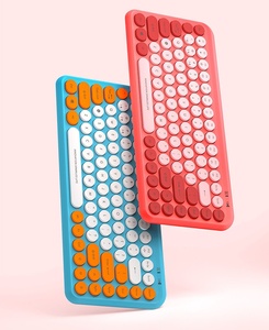 คีย์บอร์ดเกมมิ่ง<span class=keywords><strong>ไร้</strong></span><span class=keywords><strong>สาย</strong></span> Adol รุ่นใหม่ ดีไซน์ตามหลักสรีรศาสตร์ แบบไม่ใช้กลไก 84 ปุ่ม เงียบ สำหรับคอมพิวเตอร์ ไอแพด และแท็บเล็ต ใช้ในสำนักงาน - Product Image 6