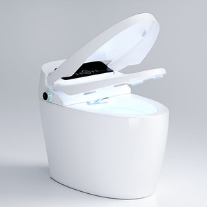 Inodoro Inteligente de Cerámica de Una Pieza LEHILL, Diseño Moderno, Automático, Montado en el Suelo, WC de Color para Hoteles, con Gráficos Inteligentes - Product Image 2