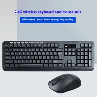 Ensemble de souris clavier sans fil 2.4g à commande optique USB fonctionnant silencieusement ventes directes d'usine pour le bureau à domicile