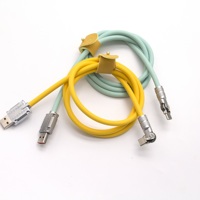 Cable de Carga Rápida de 120W con Cable Grueso de 1000MM, USB-C 6A, Cobre Puro, Multiusos, Compatible con Cámaras y Teléfonos Móviles