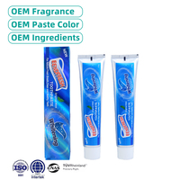 Dentifrice blanchissant à la menthe originale 130g pour une haleine fraîche naturelle, des dents propres et saines, réduit la plaque dentaire, fabrication OEM
