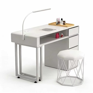 Mesa de Manicura Económica Individual/Doble Multifuncional Estilo Crema para Celebridades de Internet - Product Image 2