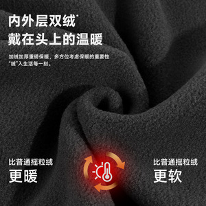 Cycling Mask With Led Lights Fleece Lining Unisex Windproof Cold Protection For Night Riding Running Fishing - Product Image 5