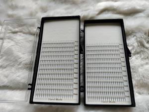 Extensions de cils synthétiques 2D personnalisées faites à la main, marque privée, pour maquillage quotidien professionnel, cils foncés éclatants - Product Image 3