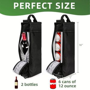 Sac isotherme souple pour le golf, garde 6 canettes de bière ou 2 bouteilles de vin au frais pendant des heures - Product Image 5