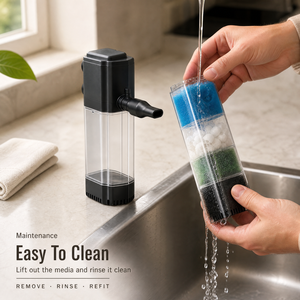 Filtro Interno Multicapa para Acuario, Purificador de Agua Sumergible de 12W para Pecera con Boquilla de Salida Ajustable - Product Image 3