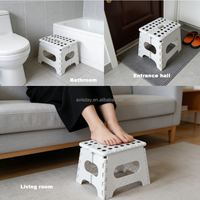 Écologique 7.5 pouces Mini personnaliser en plastique pliable pliable étape enfants chaise tabouret avec Logo