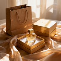 Stock d'usine : flacons de parfum en verre vides rectangulaires distinctifs de 30 ml, 50 ml et 100 ml. Boîtes d'emballage et bou