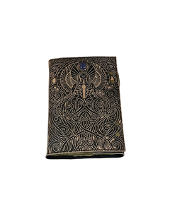 Embossed Leather Spell <b>Book</b> Handmade Hardcover Journal Vintage Fantasy <b>Notebook</b> for Writing Drawing Sketching and Gifts - Product Image 3