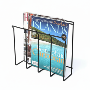 ฐานตั้งการ์ดอวยพรแบบเคลือบผงโลหะเหล็กชั้นวางของสำหรับห้องสมุดที่มีขนาดและสีตามสั่ง - Product Image 1