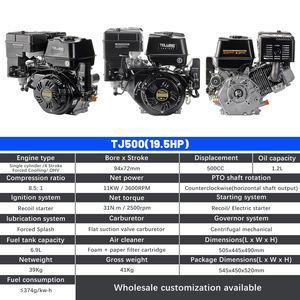 Motore a Benzina Monocilindrico OHV a 4 Tempi da 19,5 CV 500cc Raffreddato ad Aria <span class=keywords><strong>Euro</strong></span> 5 per Trattore Compatto - Product Image 6