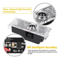 Proyector LED para Puerta de Coche, Luz de Bienvenida con Logotipo, Lámpara de Ambiente, Accesorios para E60 E61 F07 F10 F11 E65 E90 E91 E92 E93