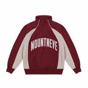 Completo Tuta Sportiva da Uomo con Blocchi di Colore, Felpa con Zip a Quarto e Joggers in Misto Cotone Felpato, Caldo e Traspirante, <span class=keywords><strong>per</strong></span> Sport, <span class=keywords><strong>Palestra</strong></span> e Streetwear, Personalizzabile OEM - Product Image 4
