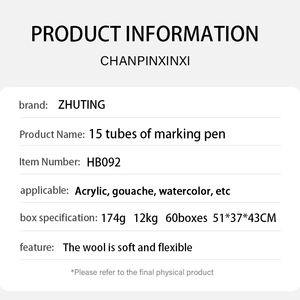 Pinceau à <span class=keywords><strong>ligne</strong></span> triangulaire 15 en 1, double couleur, manche en bois, poils en nylon, pour dessin et nail art multifonctionnel - Product Image 2