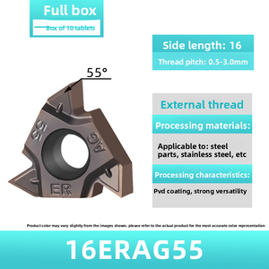 Inserti per Filettatura in Carburo Indicizzabili 16RM - Utensile di Precisione per Lavorazione di Ghisa - Product Image 4