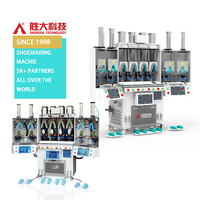 Machine de moulage horizontale intelligente SHENGDA pour semelles de chaussures, équipement de pressage à chaud et à froid pour la partie supérieure et l'arrière de la chaussure entièrement enveloppée